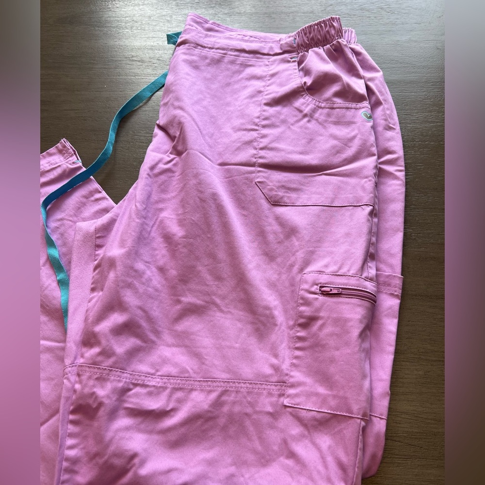 Lot of scrub pants.